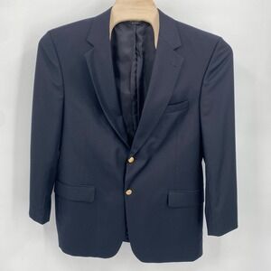 JOS‎ A BANK Mens XL Blazer Navy Blue Signature Collection Jacket 1 Vent